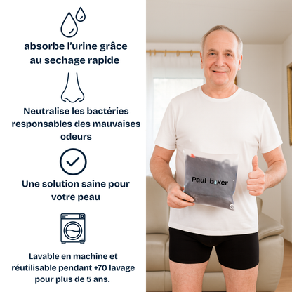 BOXER ANTI-FUITE GRIS